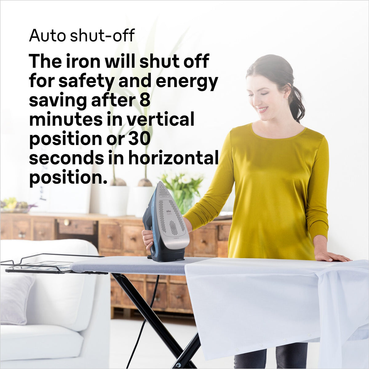 Braun TexStyle 7 Pro Steam Iron - Blue - auto shut-off for safety