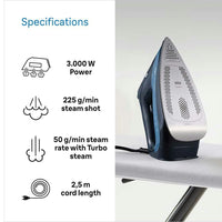 Braun TexStyle 7 Pro Steam Iron Blue | SI7160BL