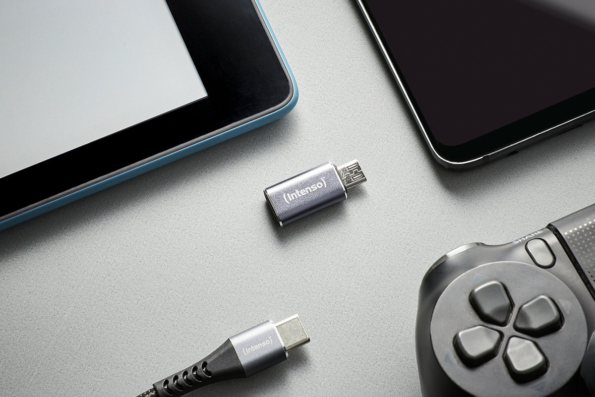 Intenso C480M USB-C to microUSB Adapter, 3 Pack - Grey - view 5