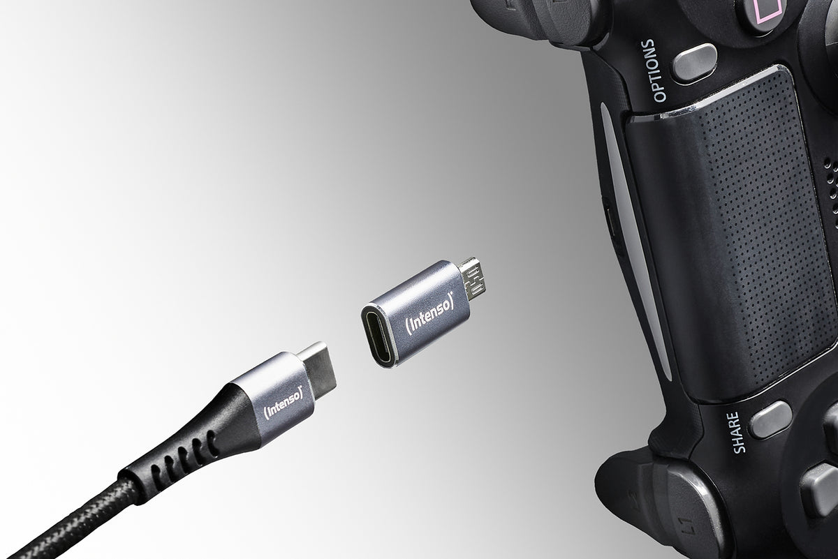 Intenso C480M USB-C to microUSB Adapter, 3 Pack - Grey - view 6