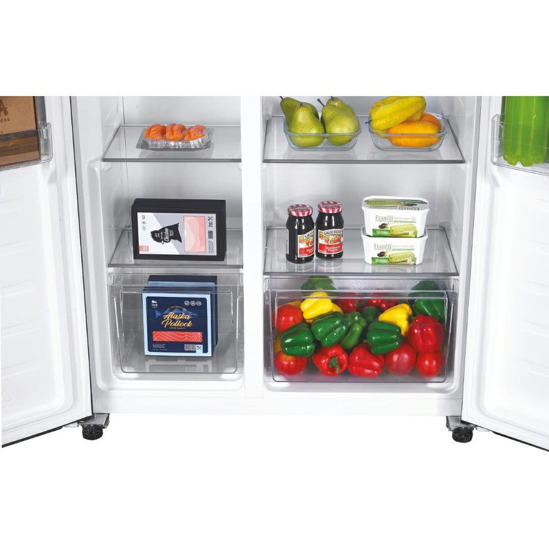 Candy 177x91CM Frost Free American Fridge Freezer - Black | CHSBSV5172EBKN Candy American Fridge Freezer Euronics Ireland