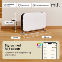 Mill WiFi Portable Heater 1200W White product image