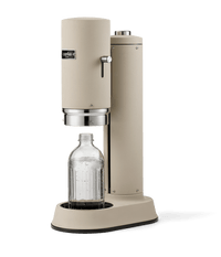 Aarke Carbonator Pro sparkling water maker in Sand — 45-degree front view