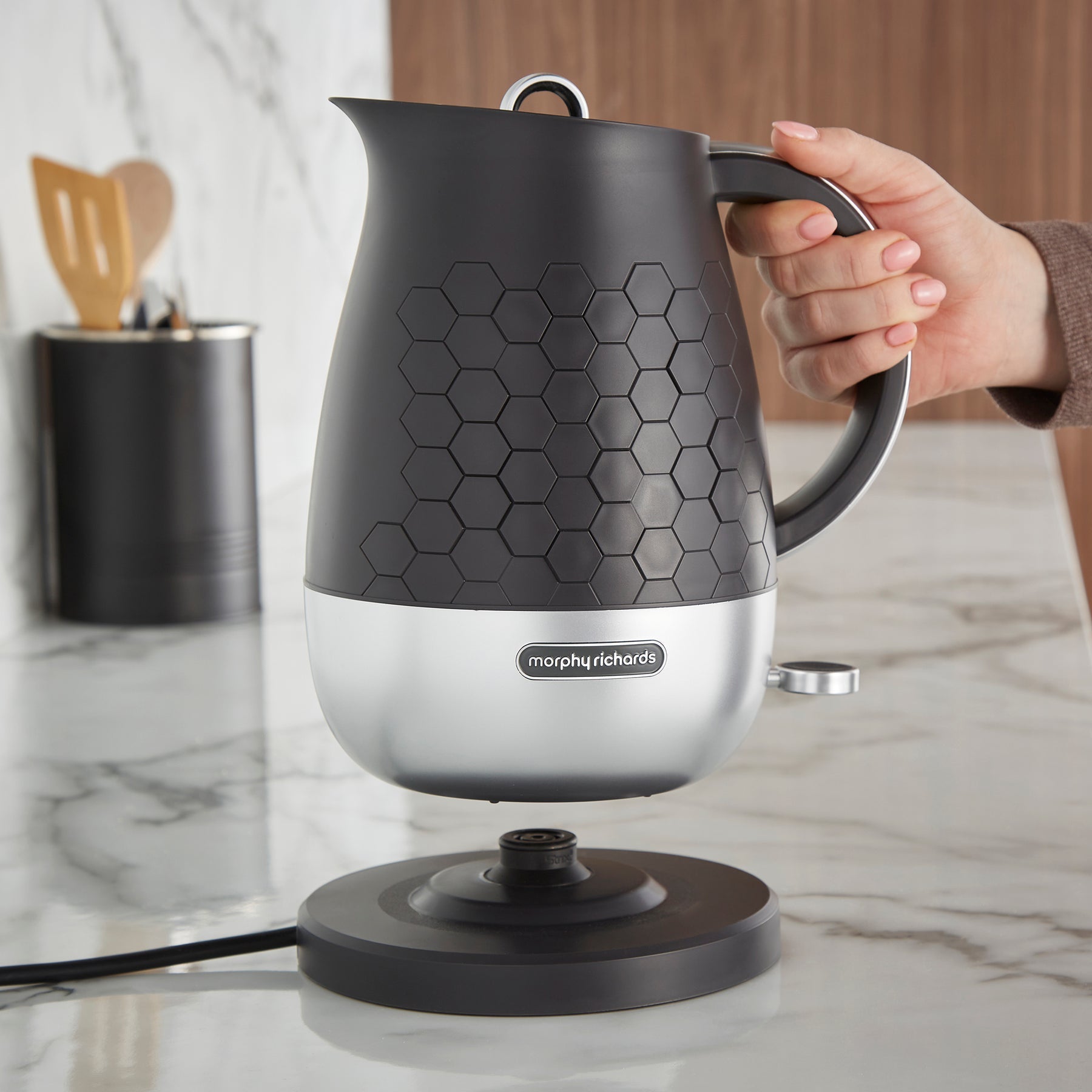 Morphy Richards Cassini 1.7L Black Kettle | 103020