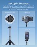 Nebula Quick-Mount Projector Stand, Black - official product image