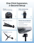 Nebula Quick-Mount Projector Stand, Black - official product image