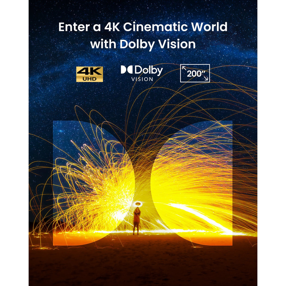 Nebula Cosmos 4K SE Smart Projector with Dolby Vision – view 2