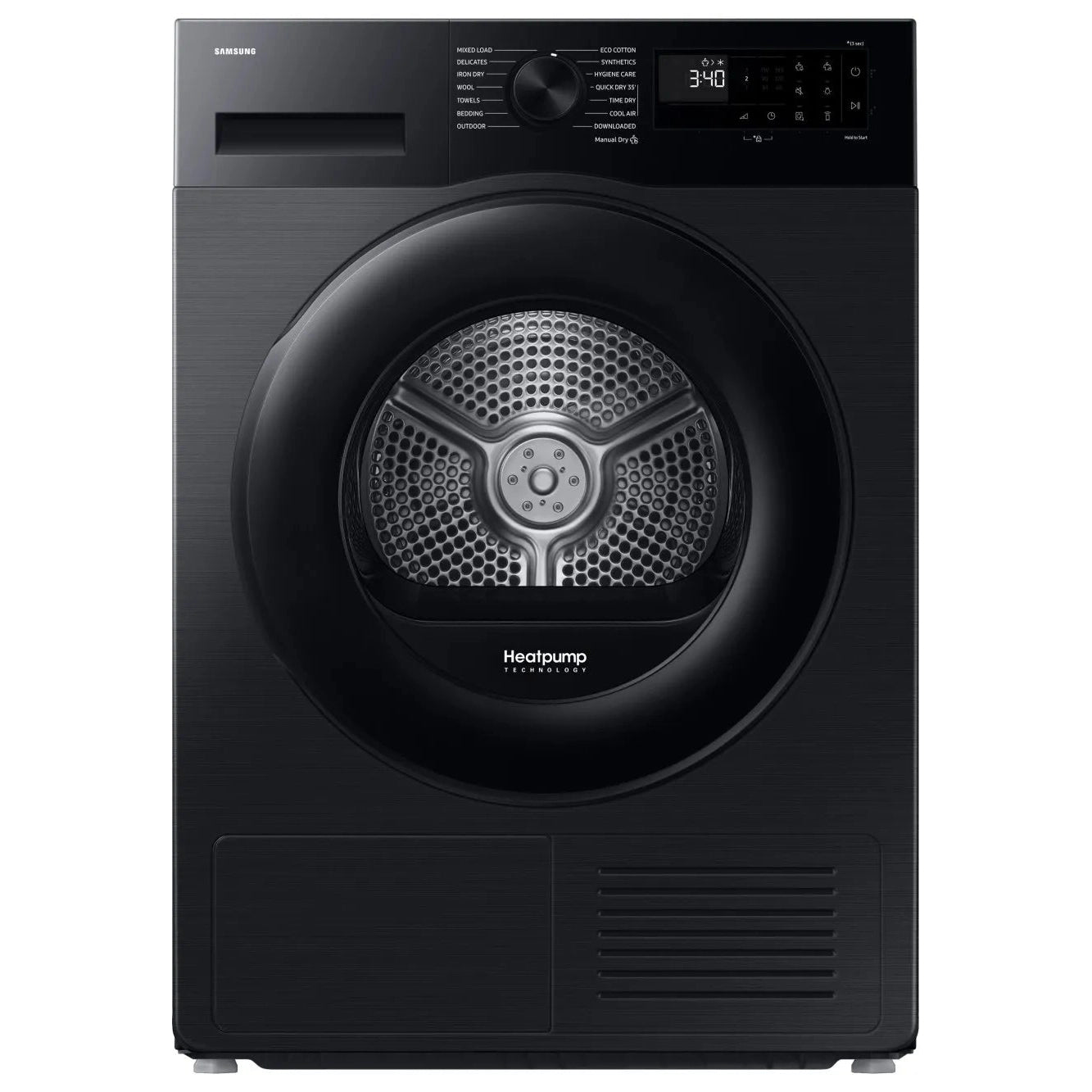 Samsung Series 5 AI Energy 9kg Heat Pump Tumble Dryer Black| DV90DG52A0ABEU Samsung Tumble Dryer Euronics Ireland