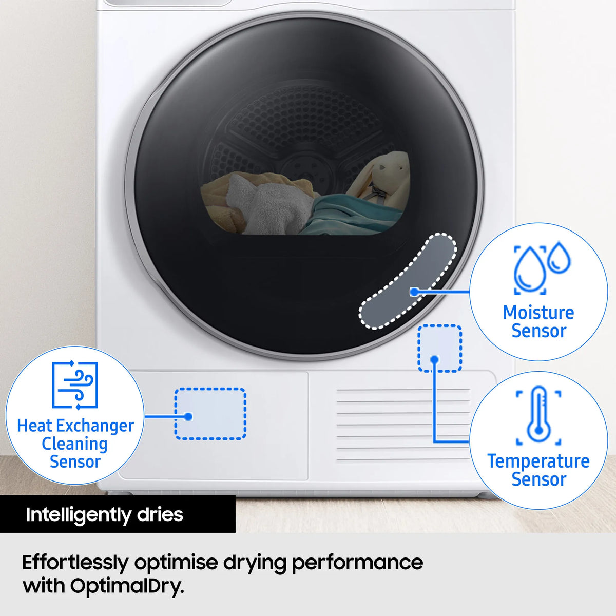Samsung Series 5 AI Energy 9kg Heat Pump Tumble Dryer Black| DV90DG52A0ABEU Samsung Tumble Dryer Euronics Ireland