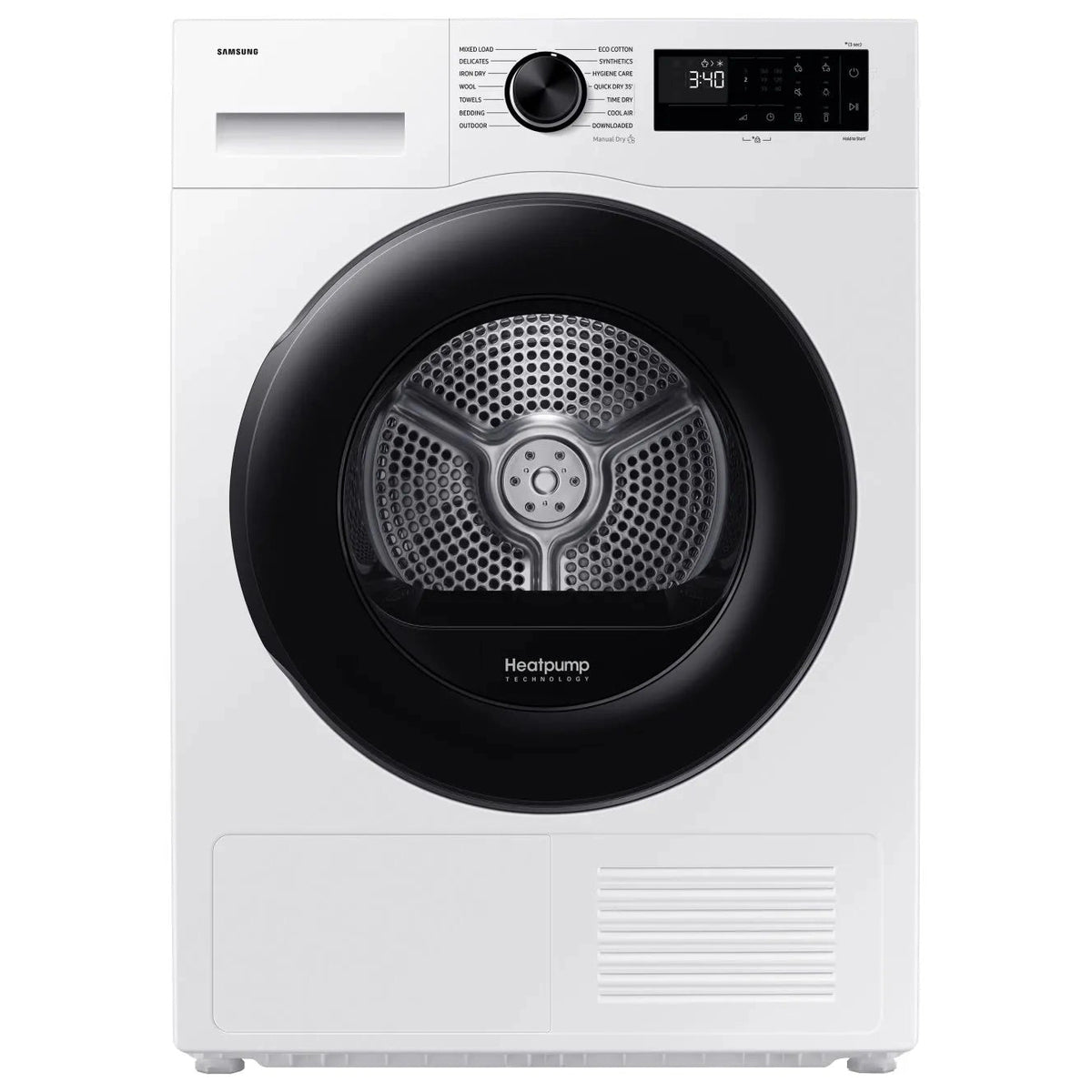 Samsung Series 5 AI Energy 9kg Heat Pump Tumble Dryer White| DV90DG52A0AEEU Samsung Tumble Dryer Euronics Ireland