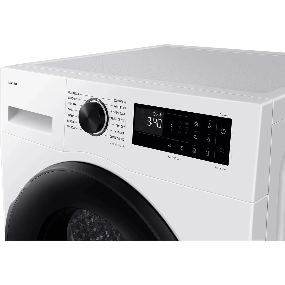 Samsung Series 5 AI Energy 9kg Heat Pump Tumble Dryer White| DV90DG52A0AEEU Samsung Tumble Dryer Euronics Ireland