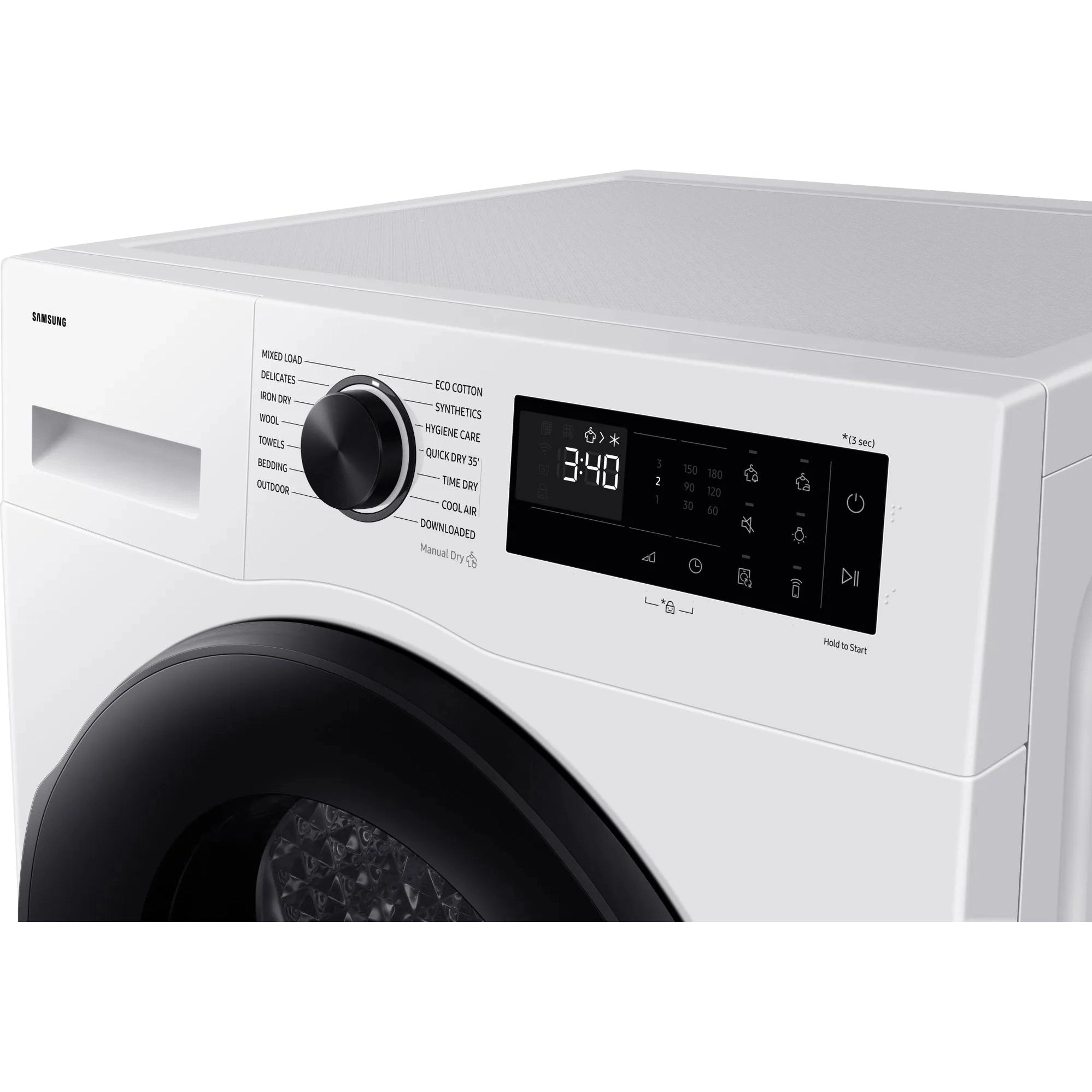 Samsung Series 5 AI Energy 9kg Heat Pump Tumble Dryer White| DV90DG52A0AEEU Samsung Tumble Dryer Euronics Ireland