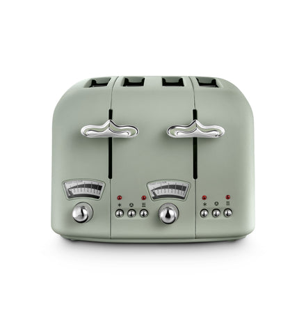 De'Longhi Argento Flora 4 Slice Toaster - Green