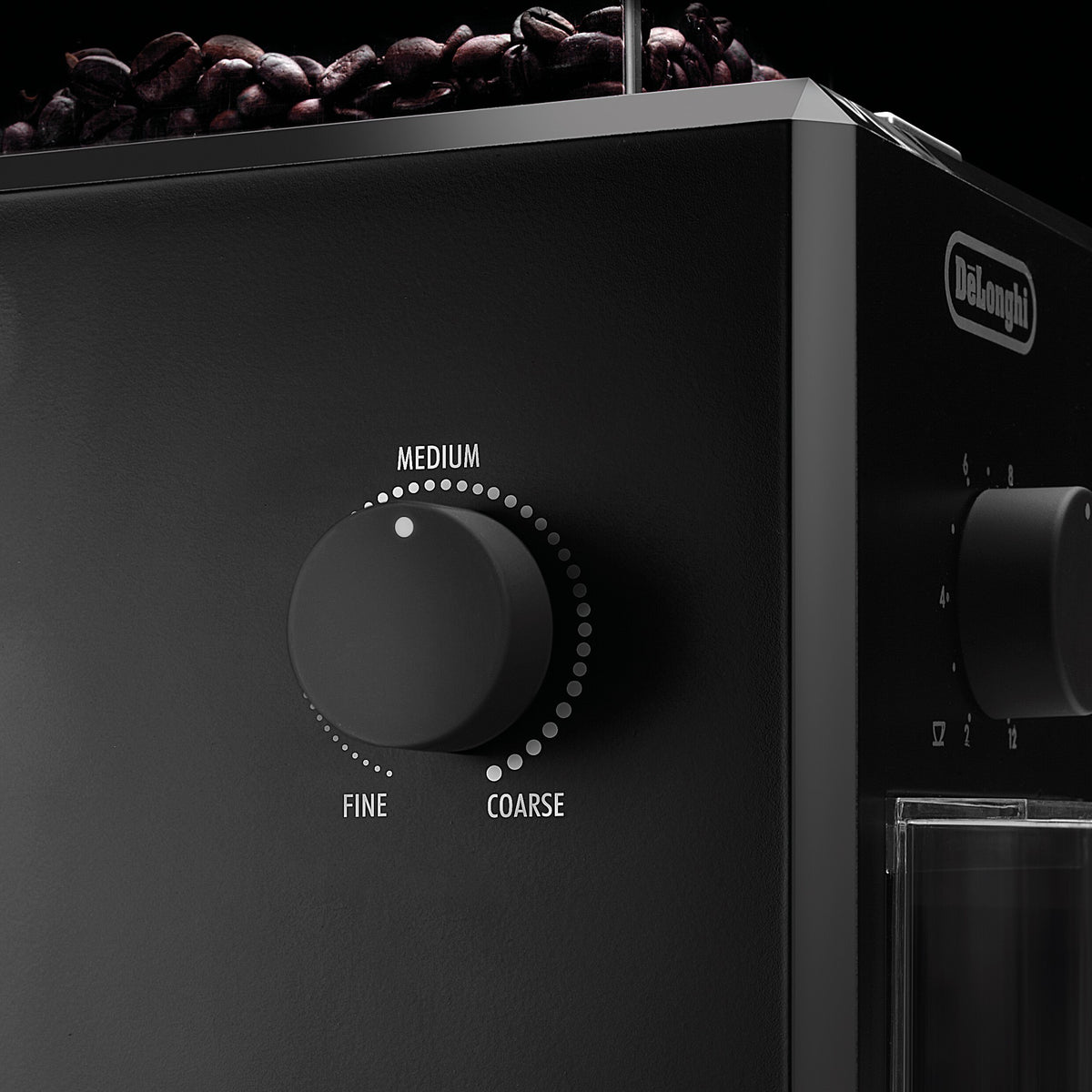 De'Longhi Burr Grinder - Black - fine to coarse grind settings