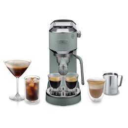 De'Longhi Dedica Duo Espresso Machine with Cold Brew - Green | EC890.GR