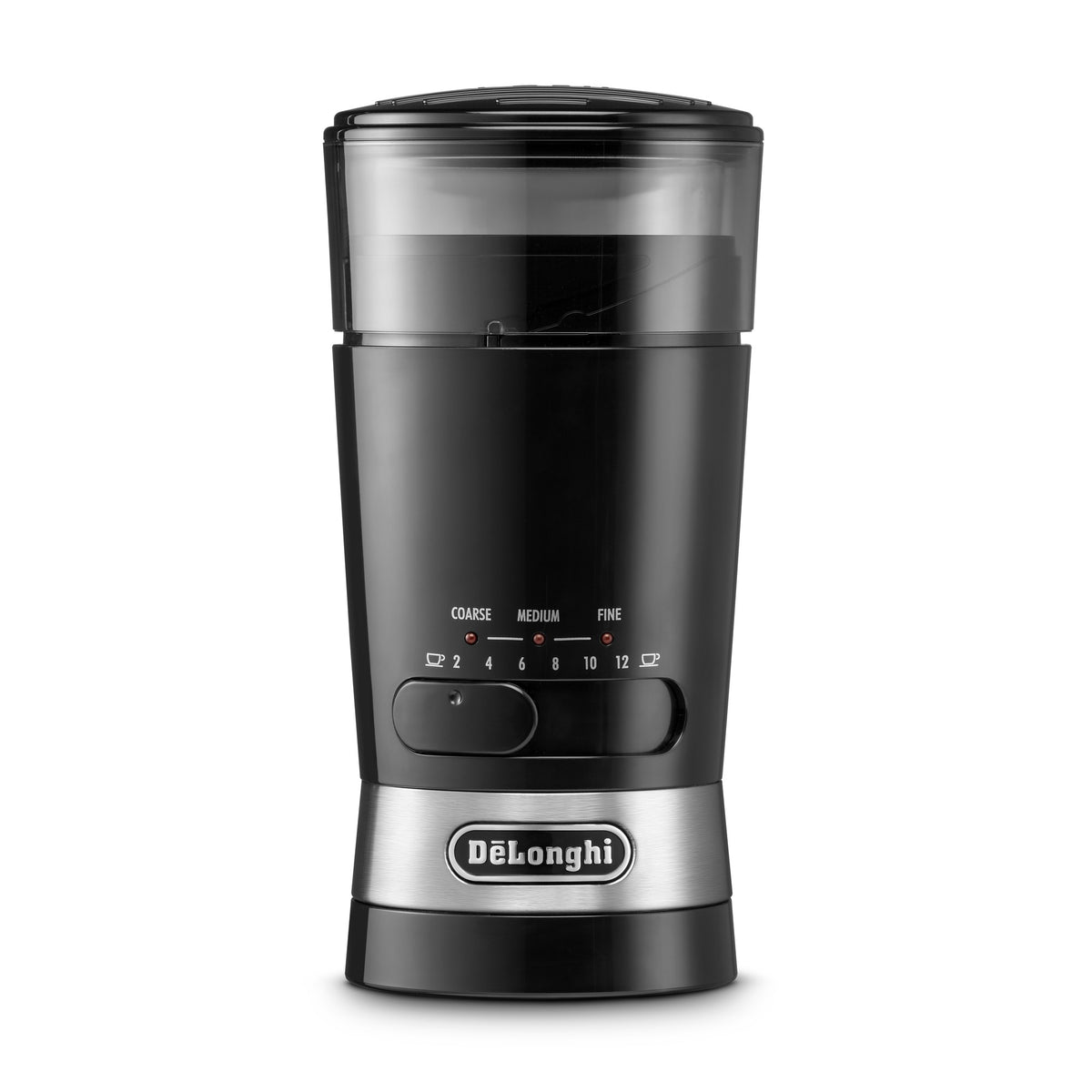 De'Longhi Electric Coffee Grinder - Black - front view