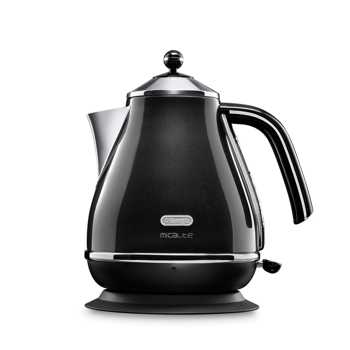 De'Longhi Icona Micalite Kettle - Black - front view