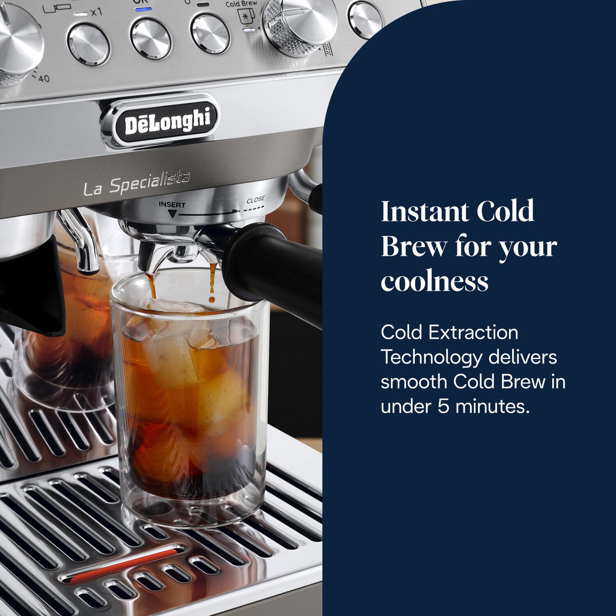 De'Longhi La Specialista Arte Evo - Stainless Steel - Cold Extraction cold brew in under 5 minutes
