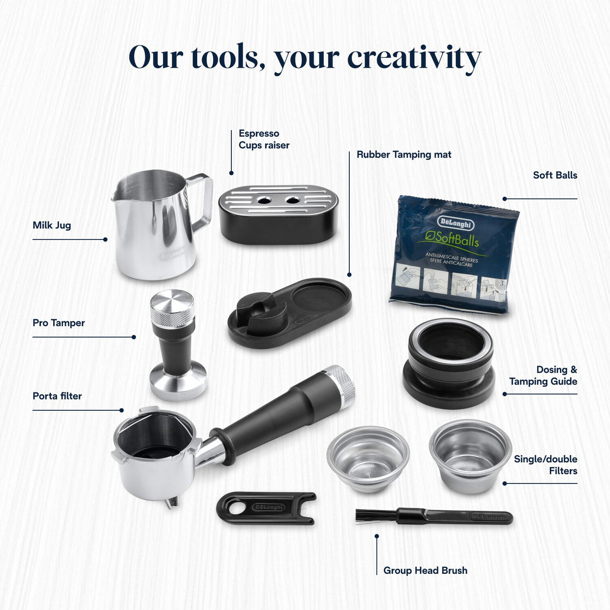 De'Longhi La Specialista Arte Evo - Stainless Steel - barista tools included