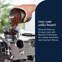 De'Longhi La Specialista Maestro Espresso Machine - Silver - filling the bean container
