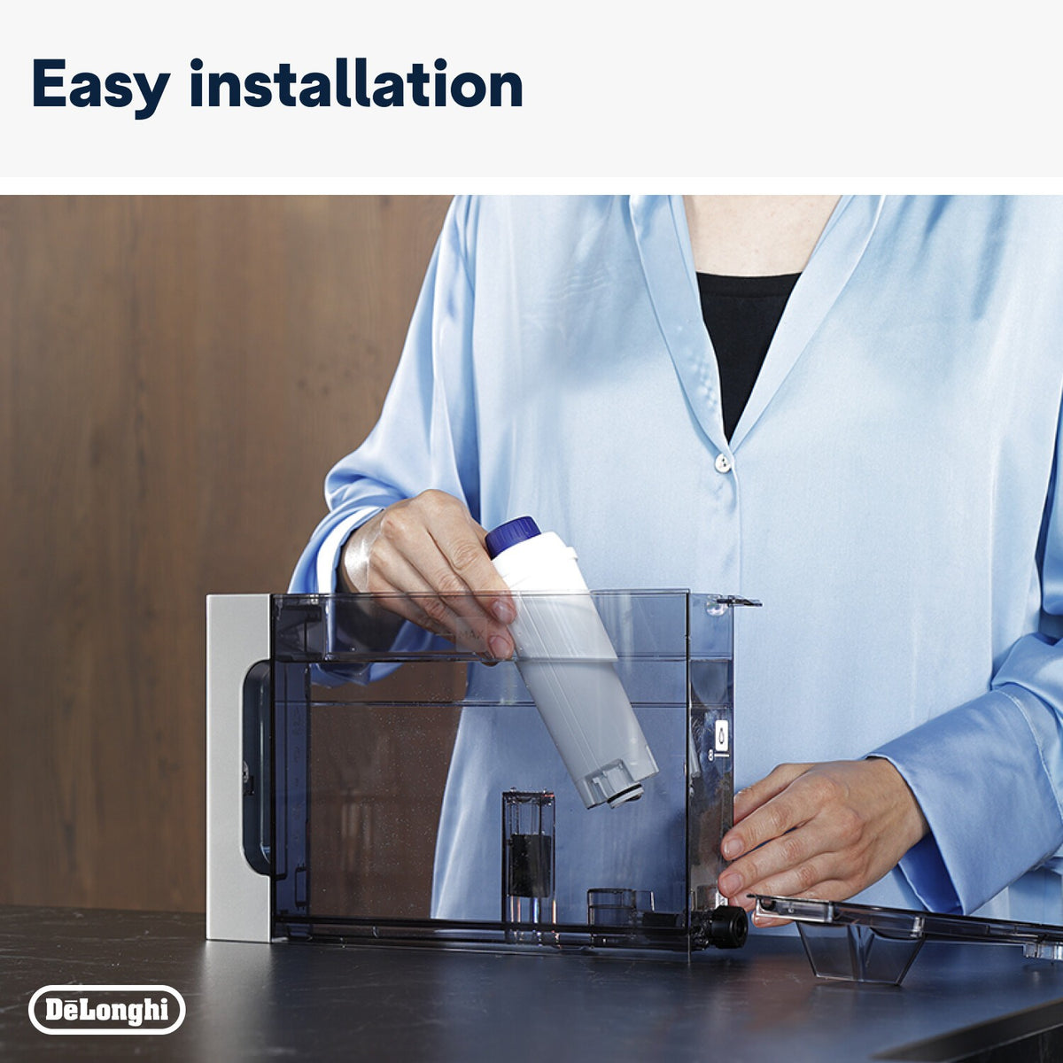 De'Longhi Water Impurity Filter - White - easy installation in the water tank