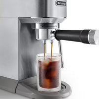 De'Longhi Dedica Duo with Advanced Milk Steam Wand & Cold Brew Option - Stainless Steel