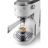 De'Longhi Dedica Duo with Advanced Milk Steam Wand & Cold Brew Option - White