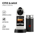 De’Longhi Citiz Espresso Machine & Milk Frother - White | EN267.WAE