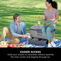 Ninja FrostVault 47L Hard Cooler with Dry Zone - Slate Grey - easier access