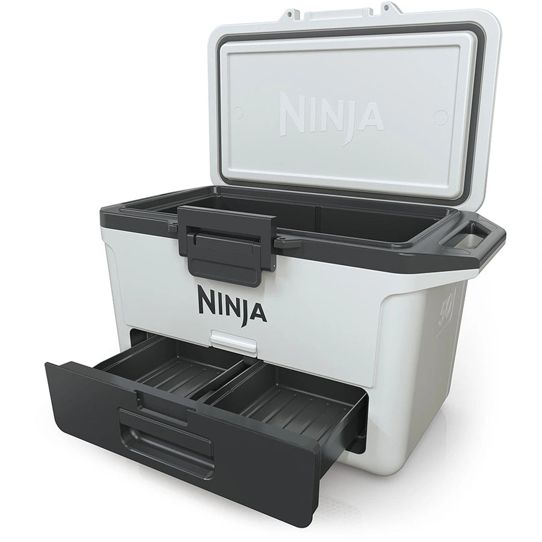 Ninja FrostVault 50QT 47L Hard Cooler with Dry Zone – Cloud White | FB151UKWH Ninja Drinks Cooler Euronics Ireland