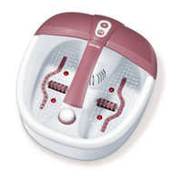 Beurer FB 35 Foot Spa with Bubble and Vibration Massage, studio shot showing pink/rose colourway