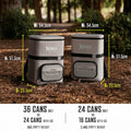 Ninja FrostVault Go 17L 24-Can Backpack Soft Cooler Birch Beige product image