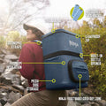 Ninja FrostVault Go 23L 36-Can Backpack Soft Cooler Lakeshore Blue product image
