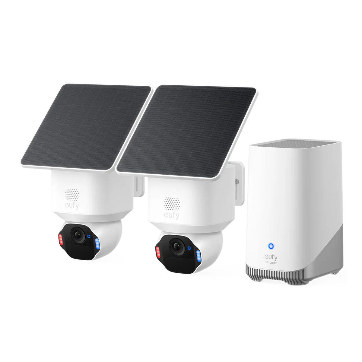 eufy SoloCam E42 2-Camera Kit with HomeBase 3, White - official product image