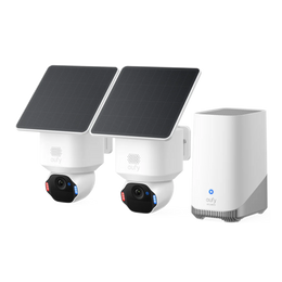 eufy SoloCam E42 2-Camera Kit with HomeBase 3, White | E8173321