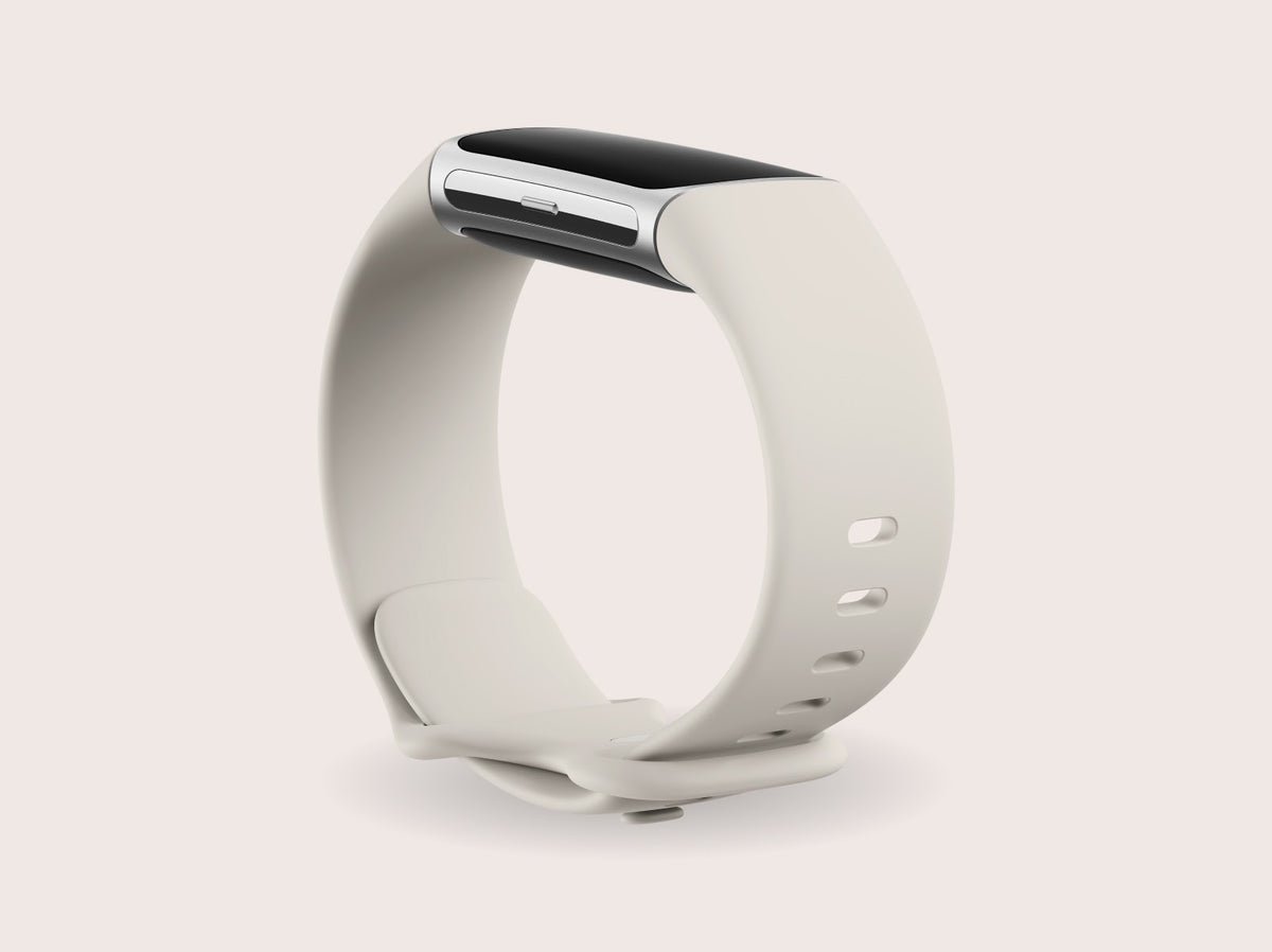 Fitbit Charge 6 Fitness Tracker - Porcelain/Silver | 79-GA05185-GB