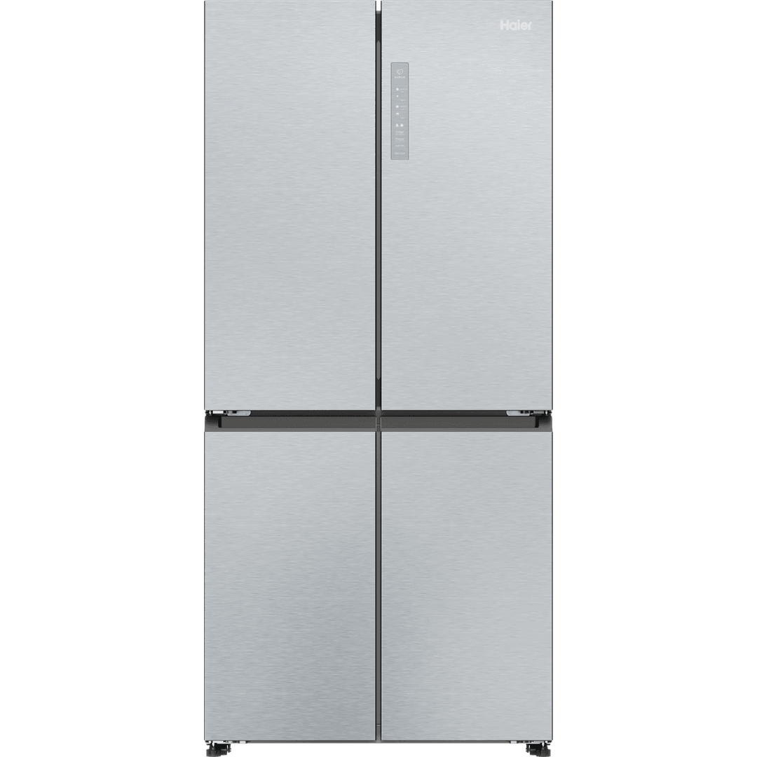 Haier Cube 83 Series American Fridge Freezer – Silver | HCR3818ENMG Haier Fridge Freezer Euronics Ireland