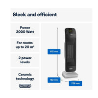 De’Longhi Tower Ceramic Fan Heater 2 kW | HFX65V20