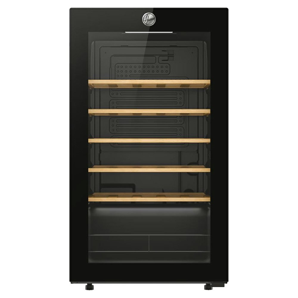 Hoover H-WINE 500 34 Bottle Freestanding Wine Cooler - Black - product view