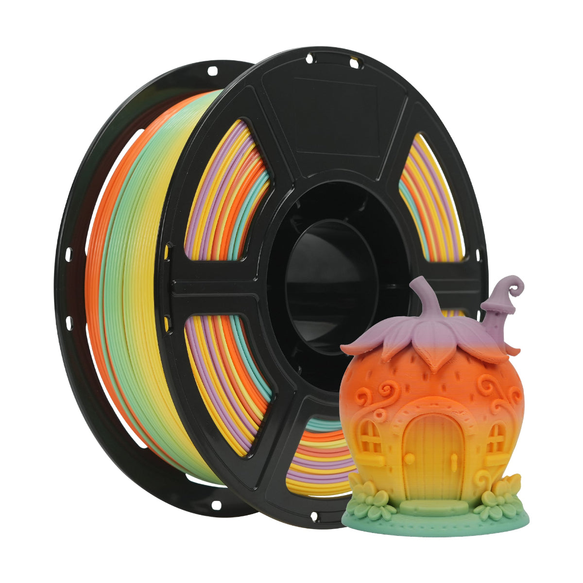 Flashforge HS PLA Rainbow 3D Printing Filament 1.75mm 1kg - Summer Dreamland - 1kg spool