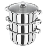 Judge HX04 22cm 3 tier glass lid steamer set product image 3