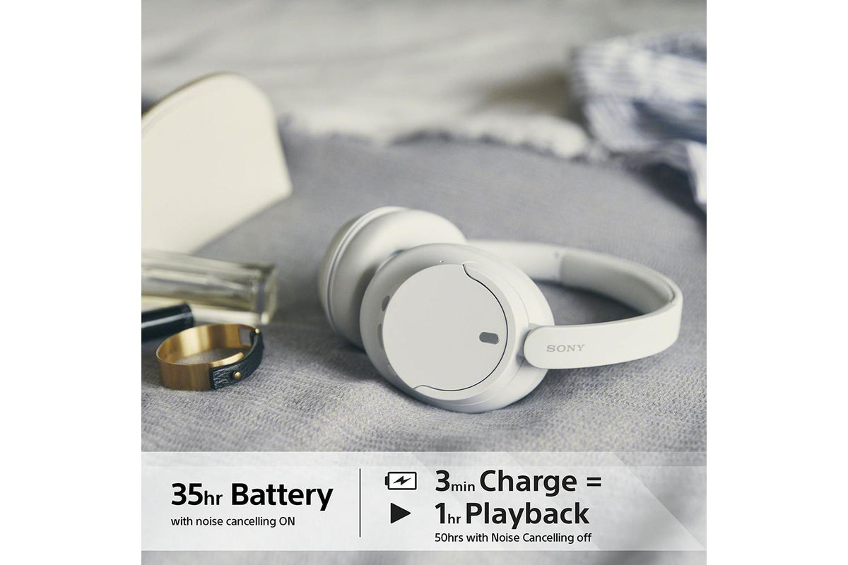 Sony WH-CH720N Over-Ear Wireless Noise Cancelling Headphones – White | WHCH720NW.CE7 Sony Headphones Euronics Ireland