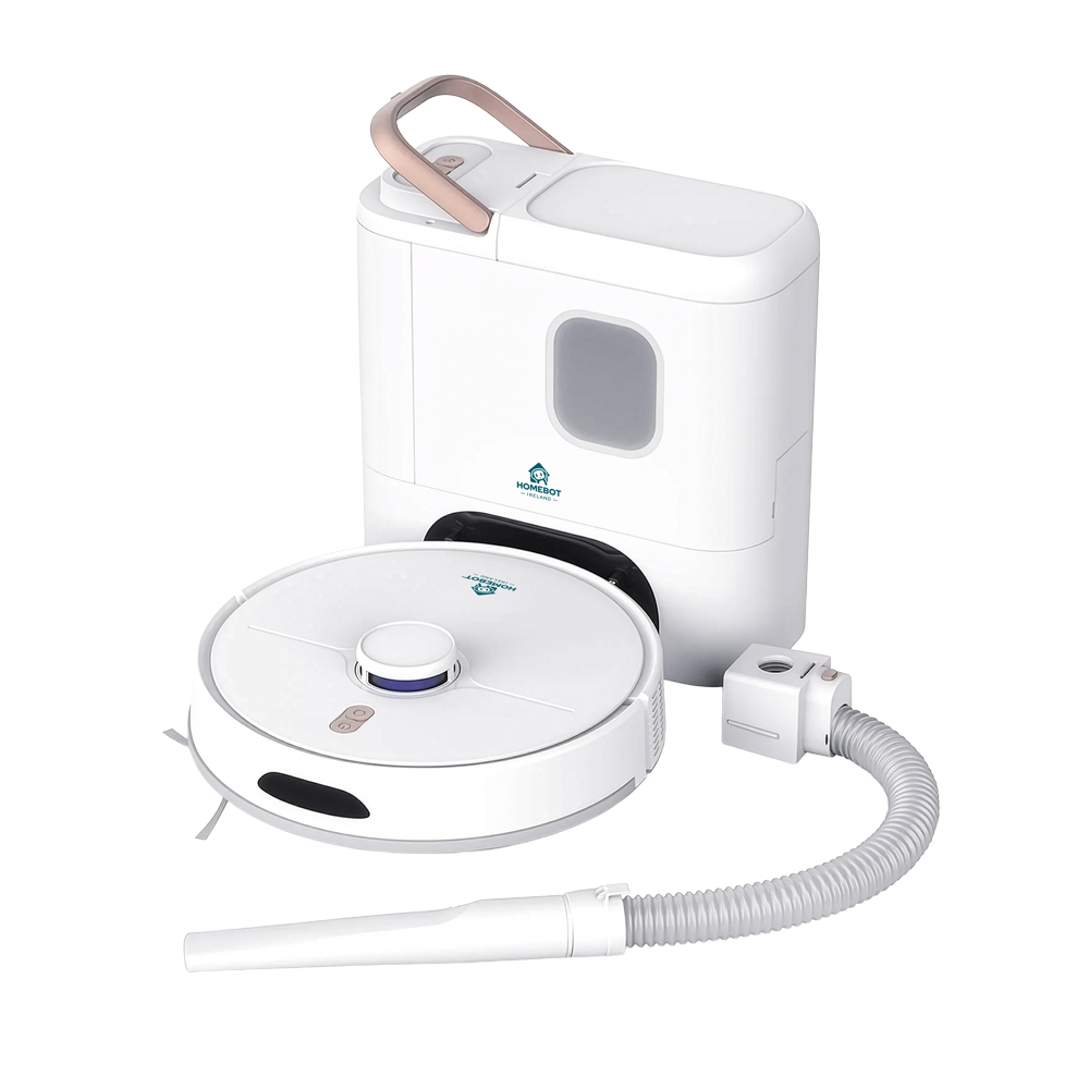 Homebot Nozzie 4-in-1 6000Pa Self-Emptying Robot Vacuum & Mop | HB-RV-NOZ-IE