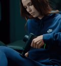 Hyperice Hypervolt Go 2 black massage gun — additional angle