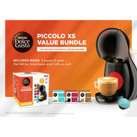 Nescafé DolceGusto Piccolo XS Pod Coffee Machine by De'Longhi - Value Bundle - Black