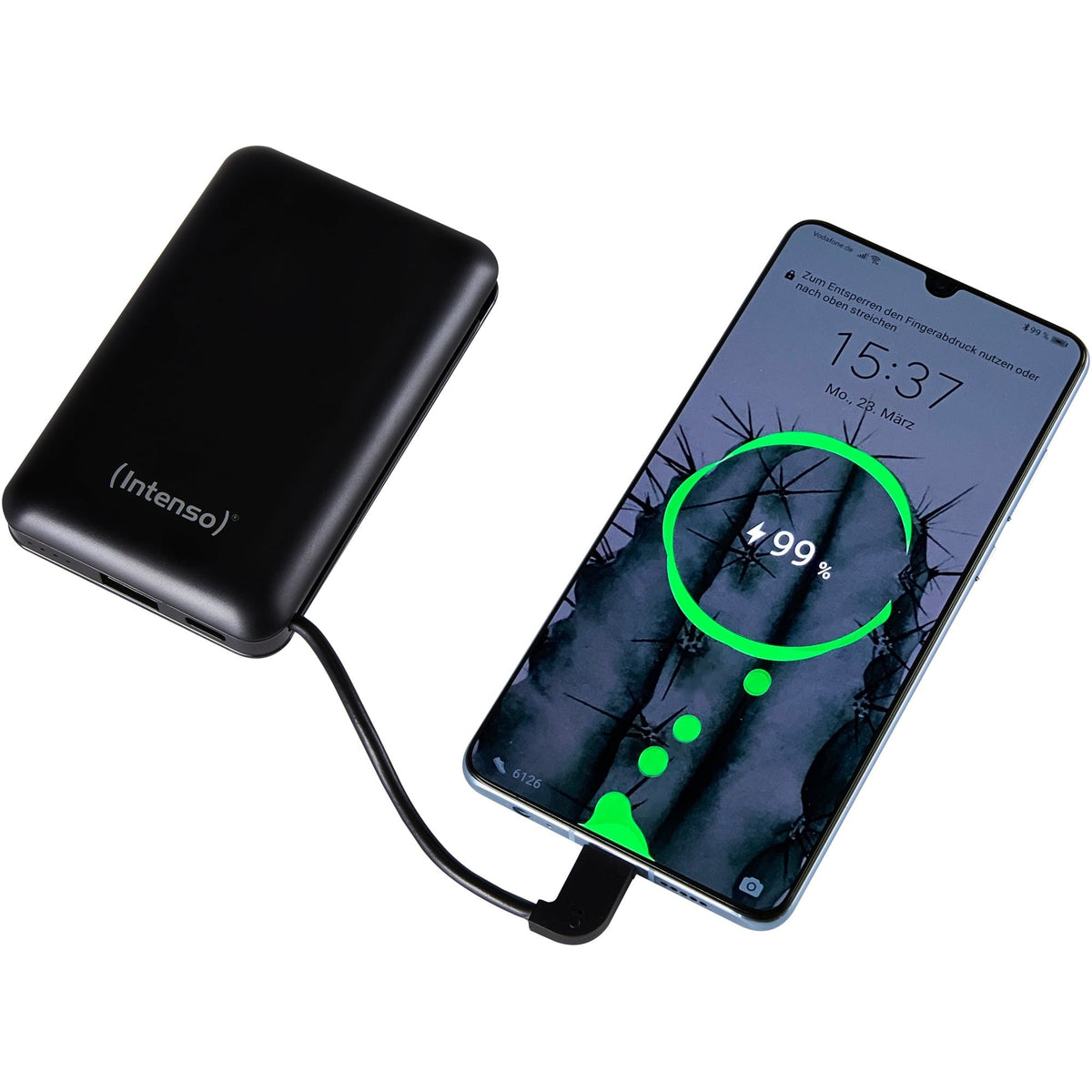 Intenso XC10000 10000mAh Power Bank with Built-in USB-C Cable - Black - view 5