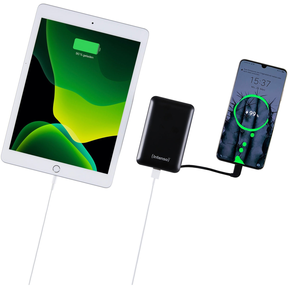 Intenso XC10000 10000mAh Power Bank with Built-in USB-C Cable - Black - view 6