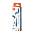 JBL T110 Wired Earbuds Blue product image