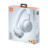 JBL Live 680NC Wireless On-Ear Noise-Cancelling Headphones White product image