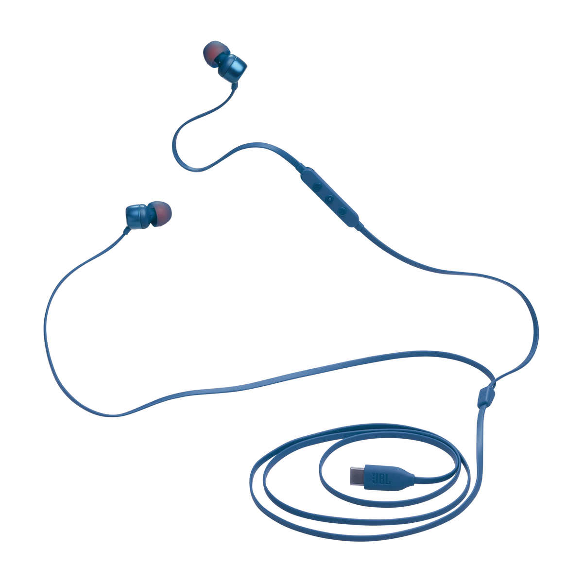 JBL Tune 310C Wired USB-C Earbuds Blue product image